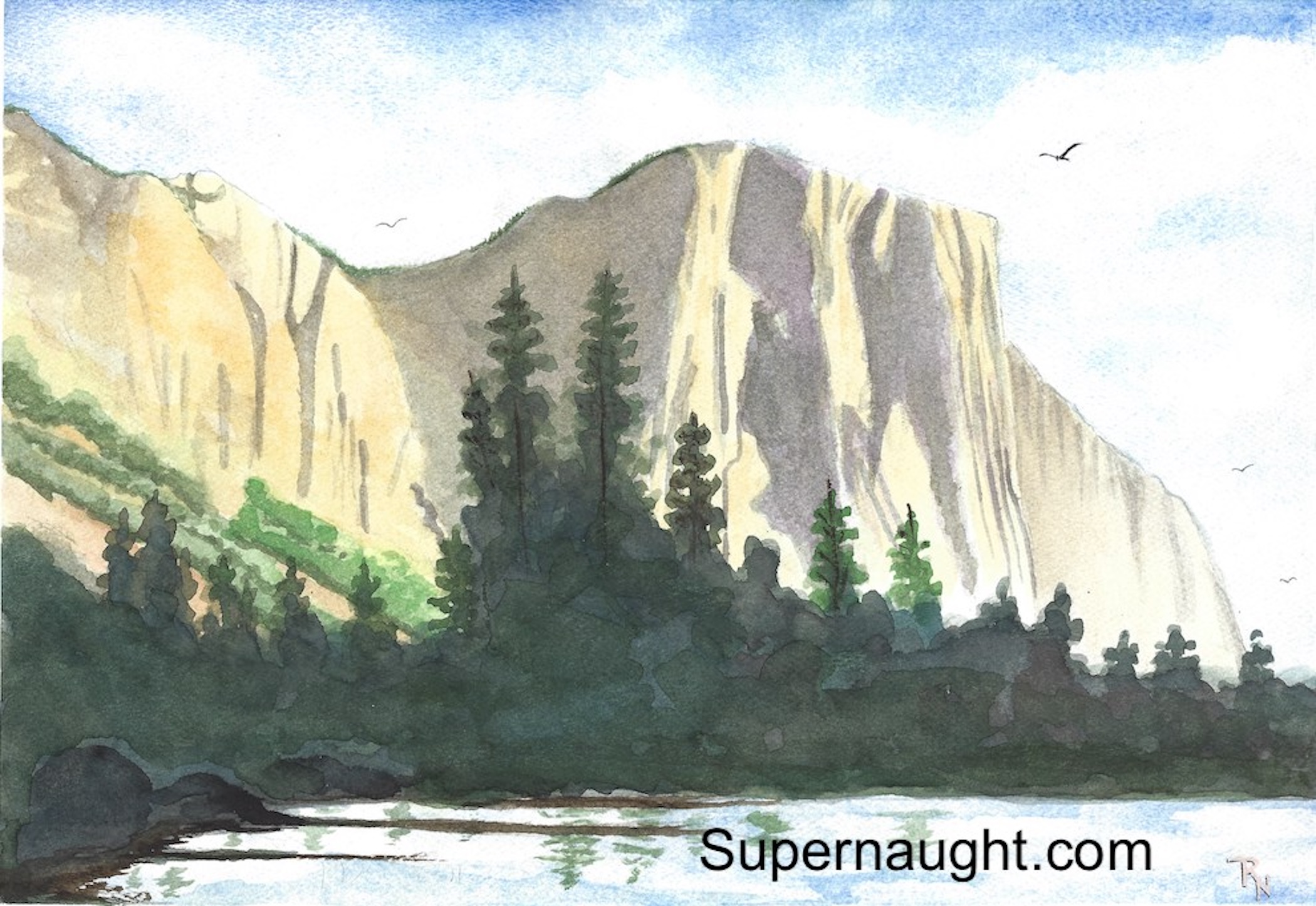 Roy Norris El Capiton Yosemite Painting Signed