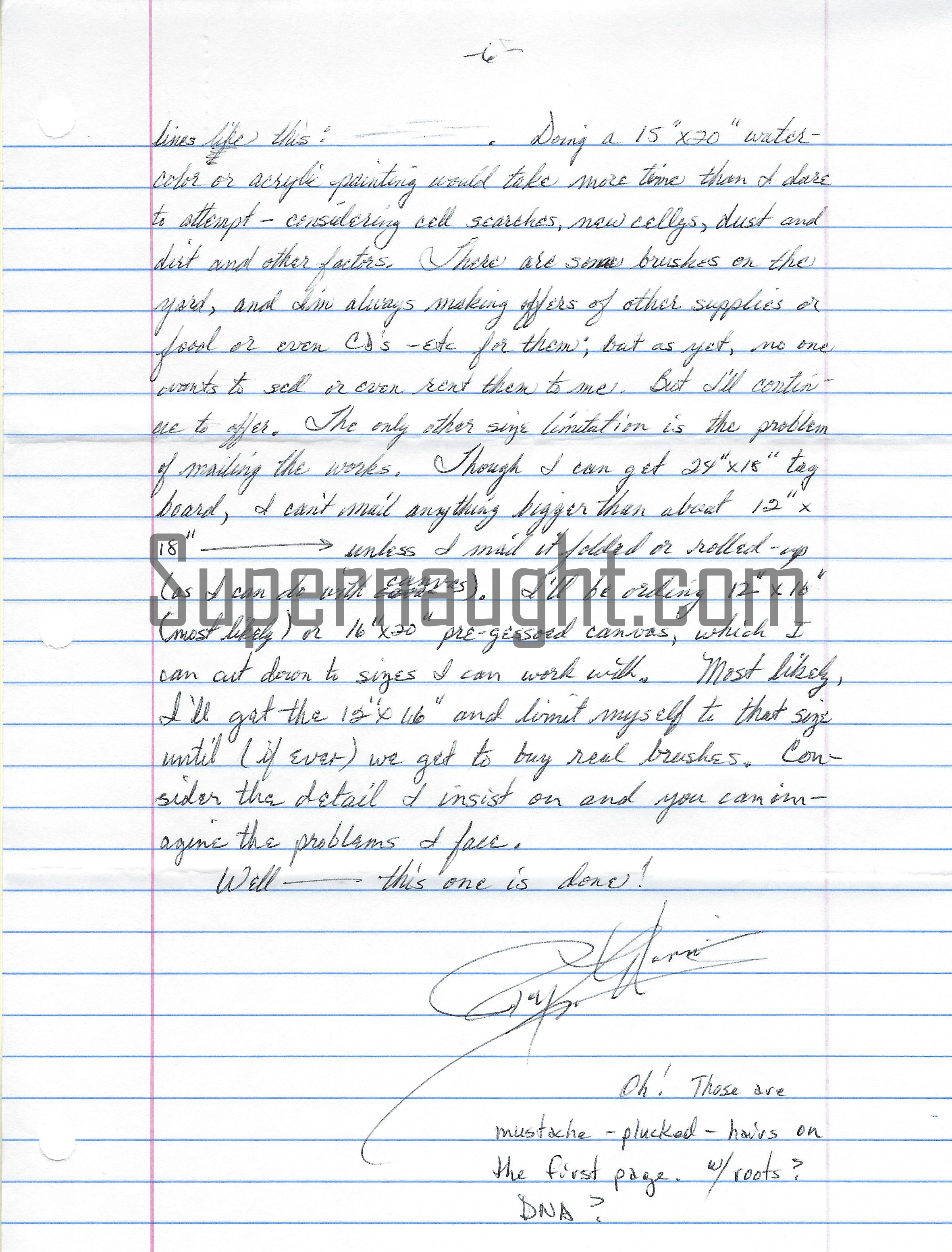 Roy Norris Letter and Envelope Art Set Both Signed Plus Signed Insert image 3