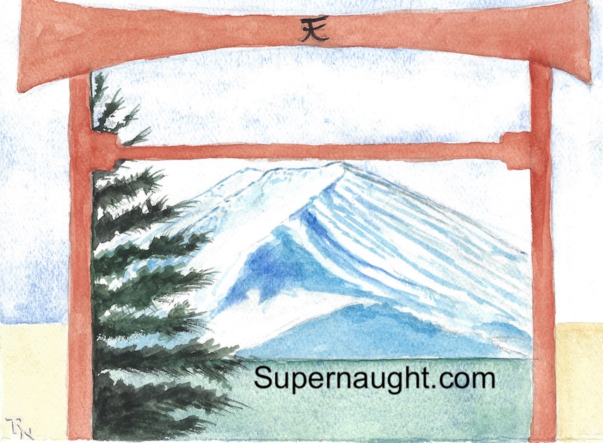 Roy Norris Mount Fuji Painting Signed