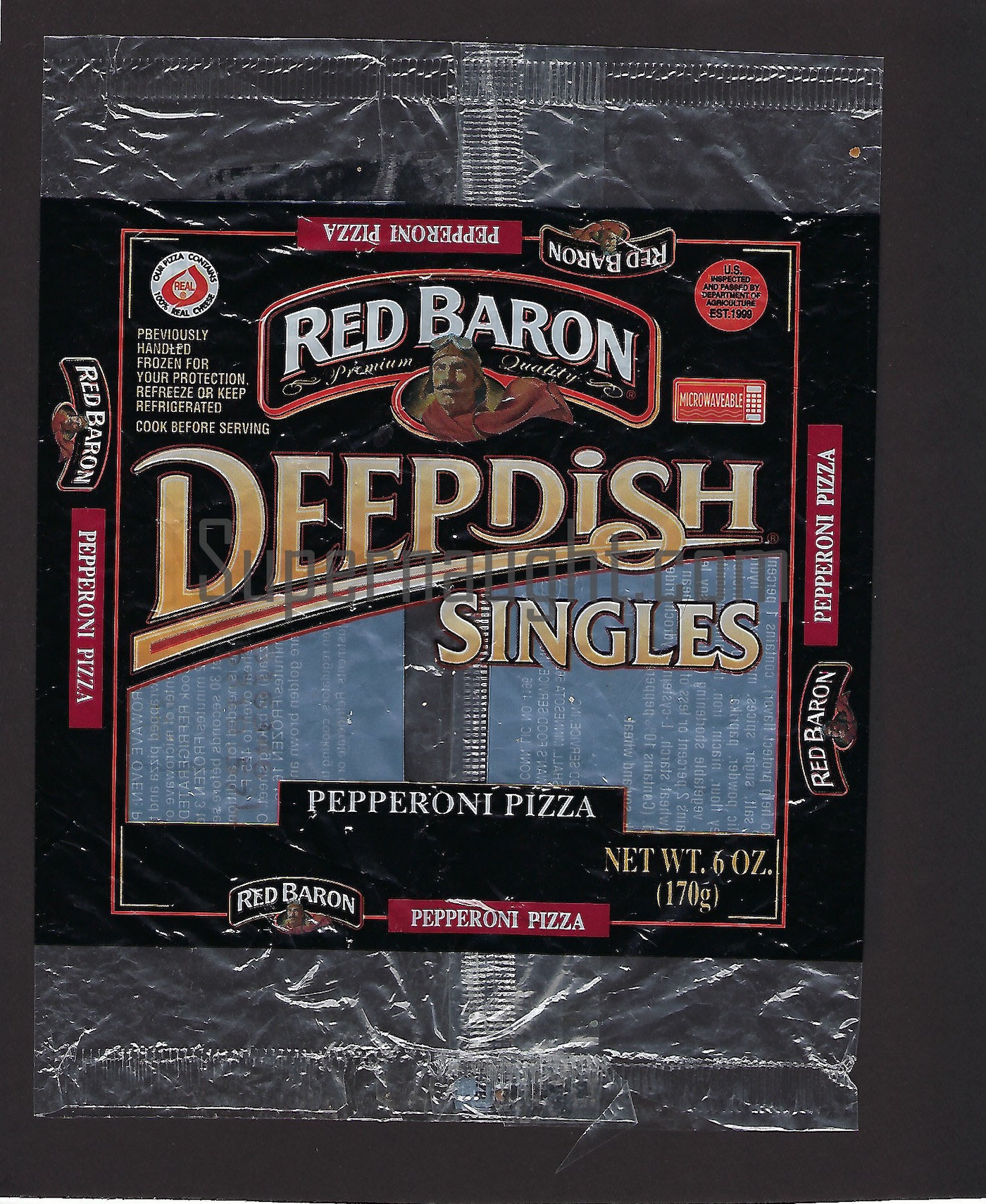 Roy Norris Red Baron Deep Dish Pizza Packaging