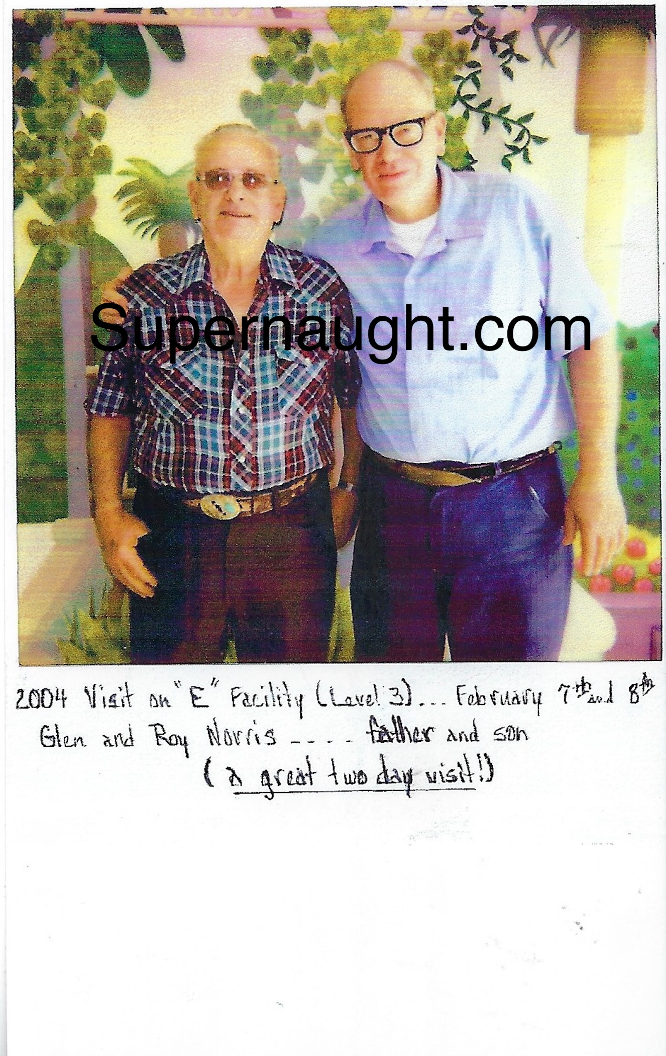 Roy Norris Signed 2004 Prison Photo