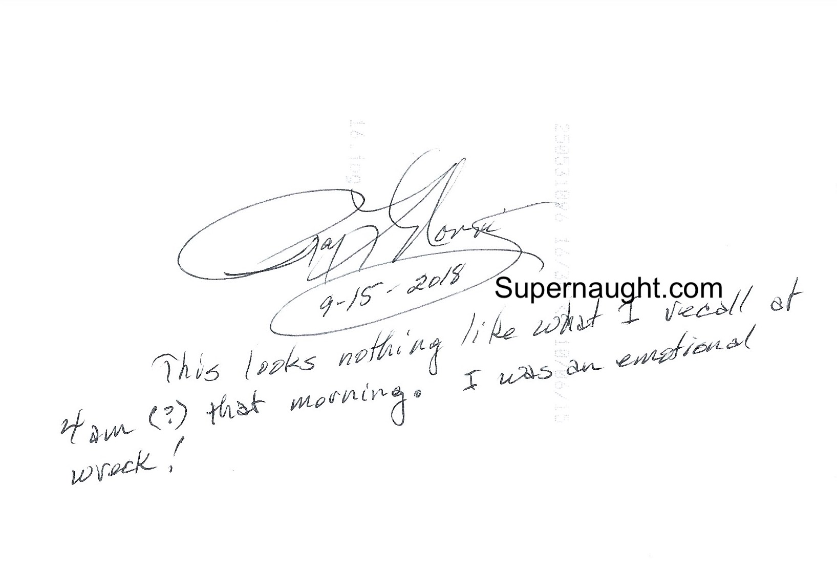 Roy Norris Signed Crime Scene Photo image 2