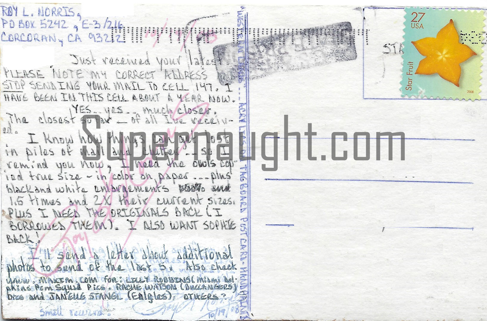 Roy Norris Signed Painting Postcard image 2