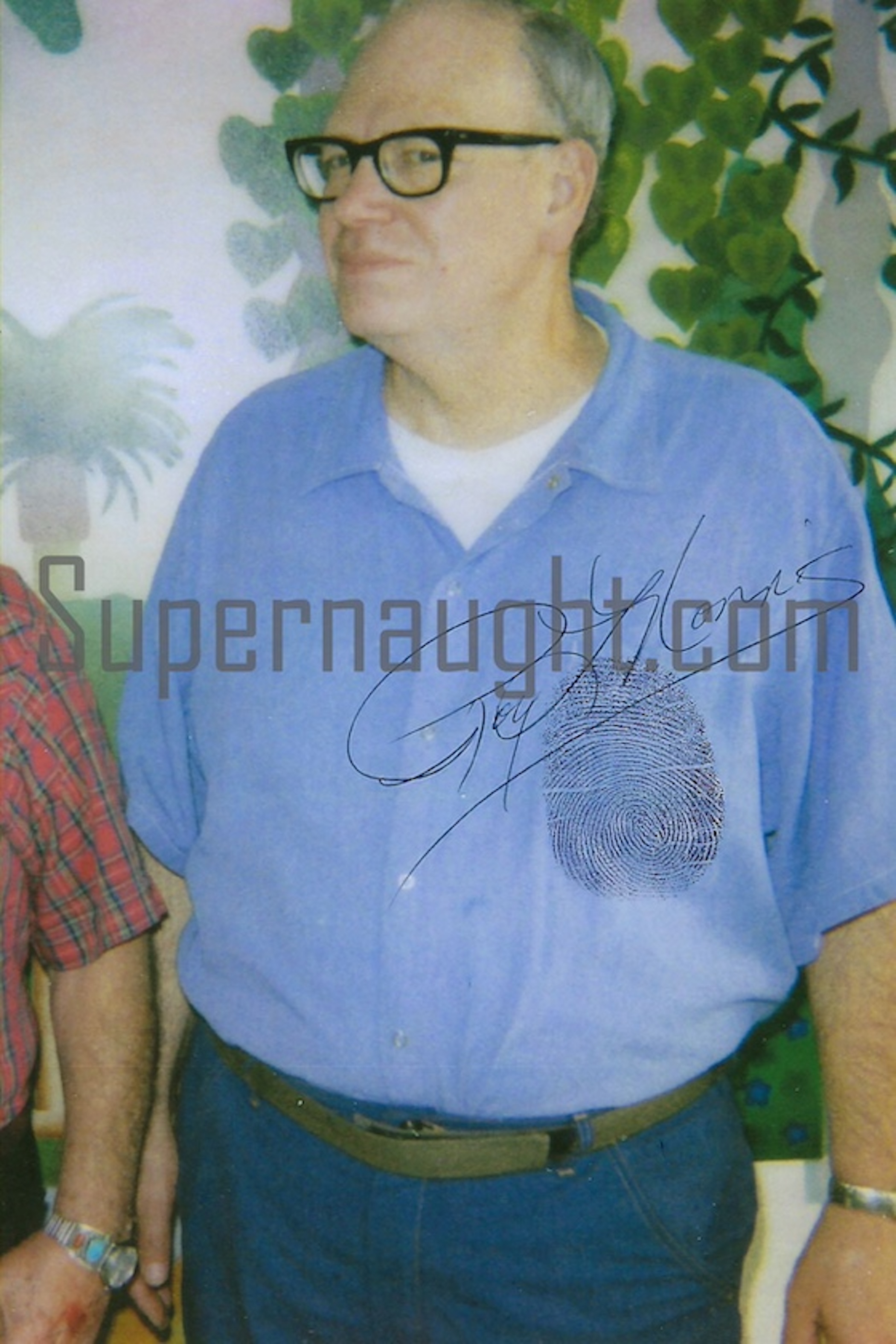 Roy Norris Signed Visiting Photo With Thumbprint