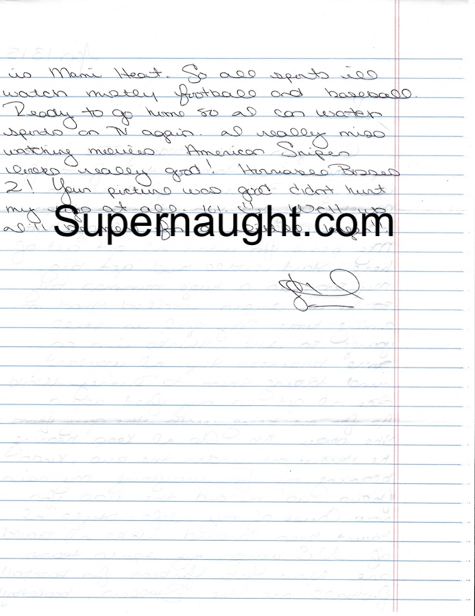Samantha Agee Letter and Envelope Both Signed