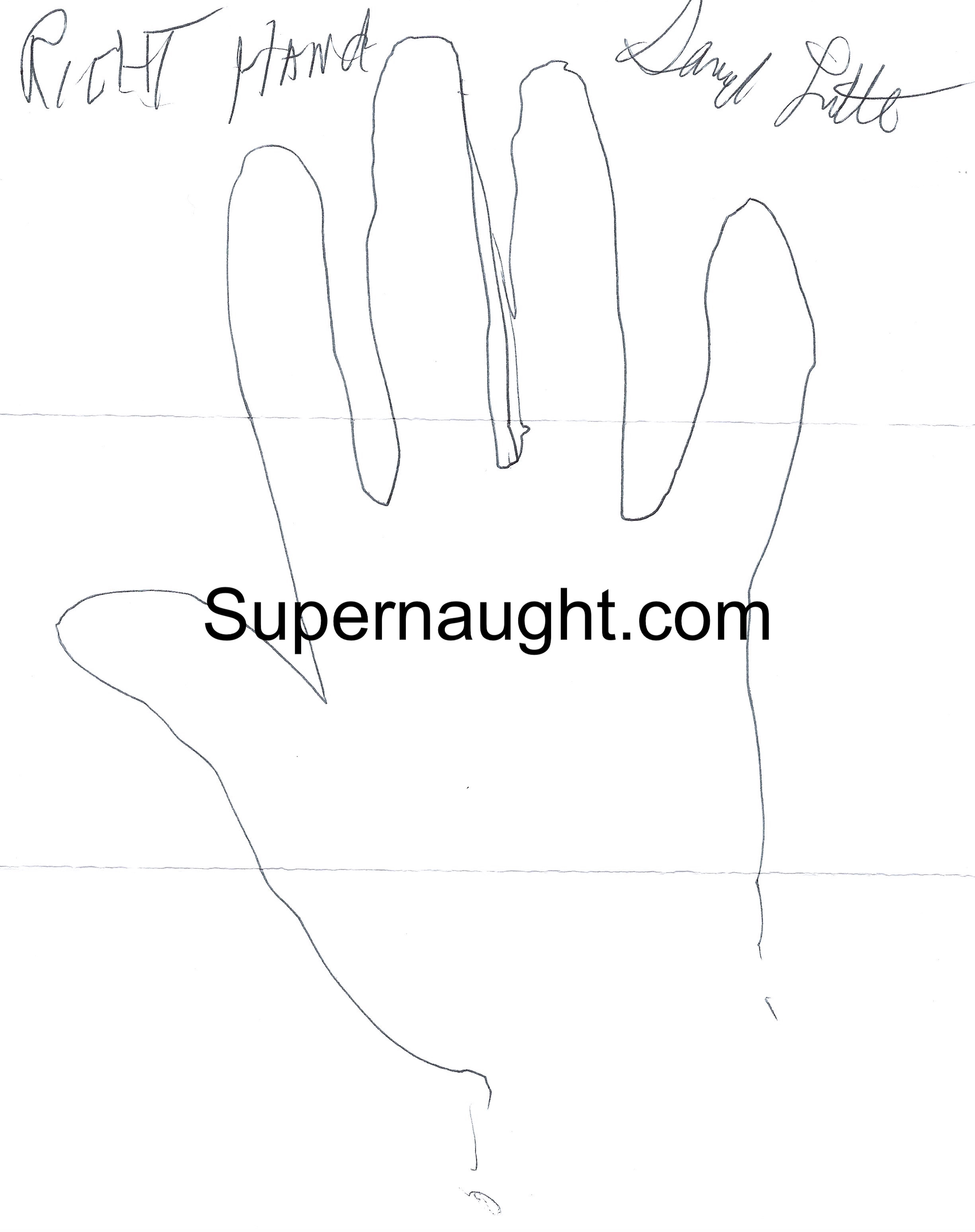Samuel Little Signed Hand Tracing