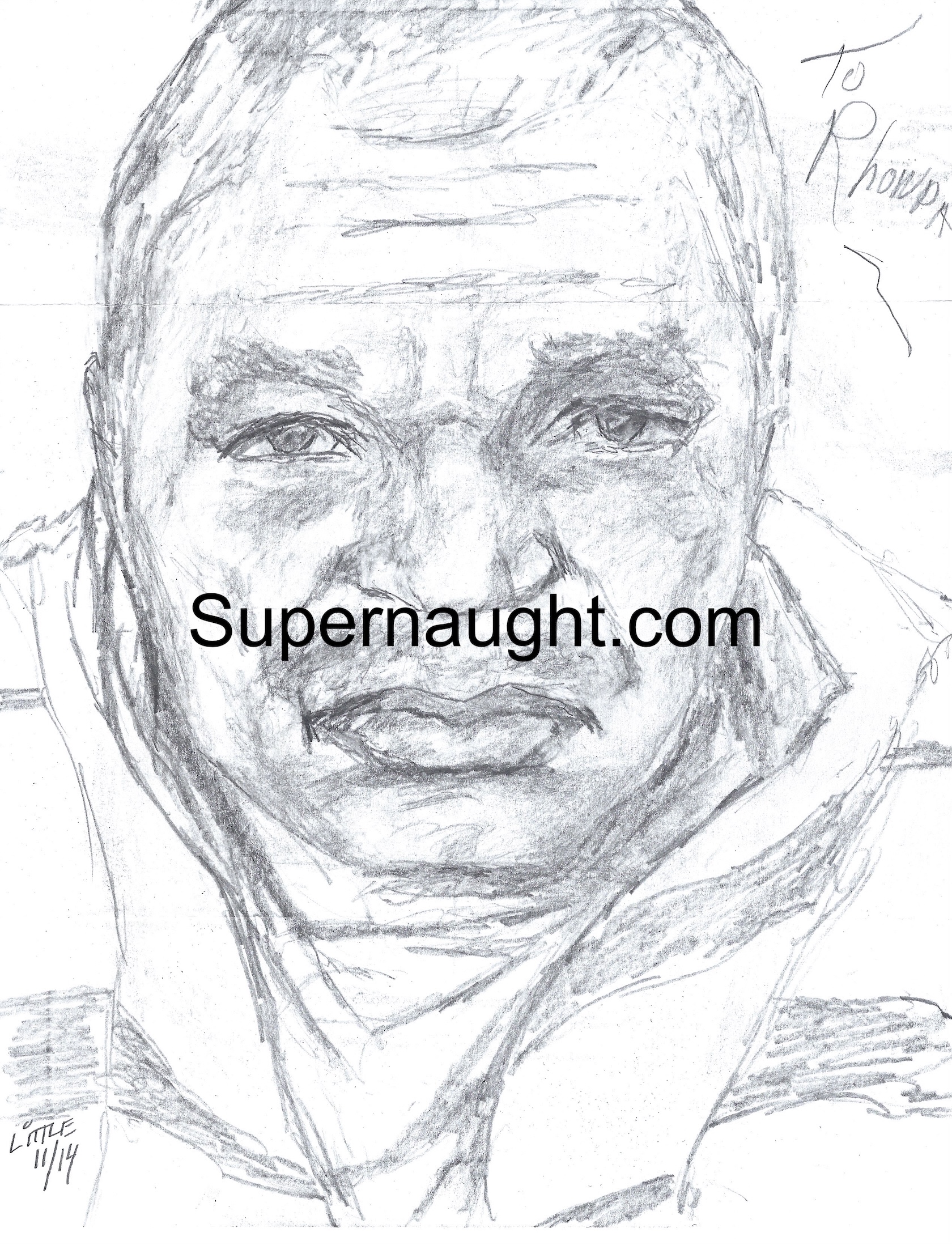 Samuel Little Signed Self Portrait Artwork