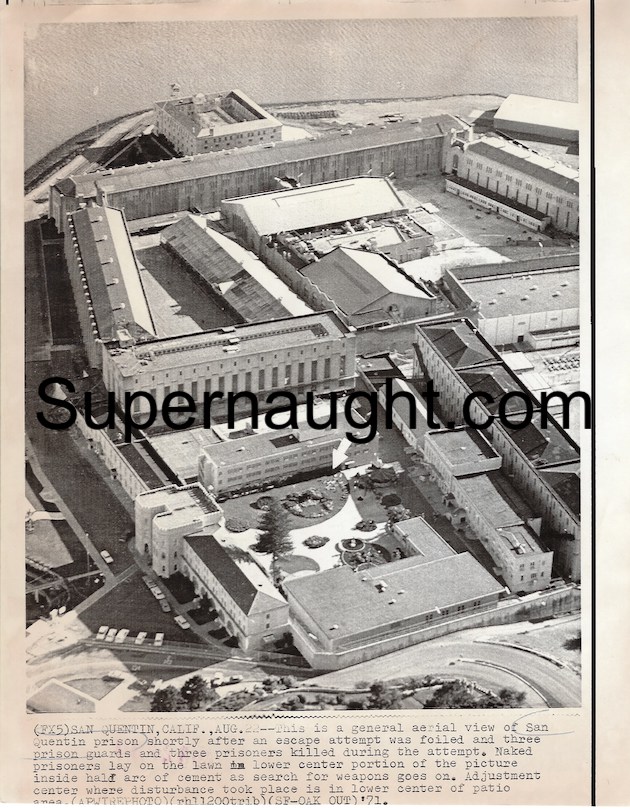 San Quentin State Prison 1971 Press Photo