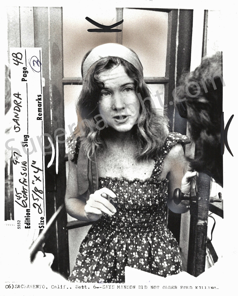 Sandra Good Manson Family September 1975 Press Photo