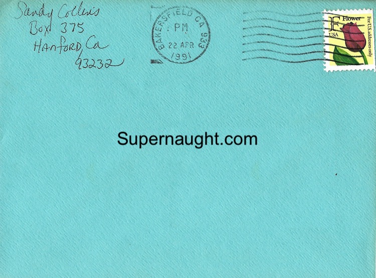 Sandra Good Note and Envelope Both Signed With Article image 4