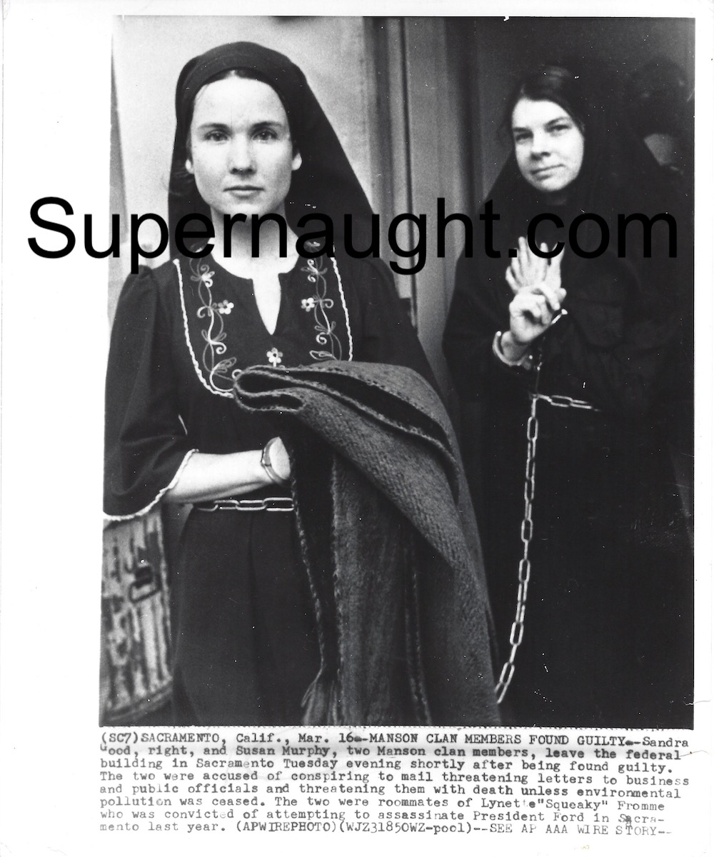Sandra Good Susan Murphy Guilty 1976 Press Photo