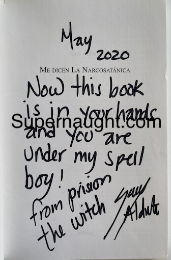 Sara Aldrete Narco Satanica Paperback Autographed