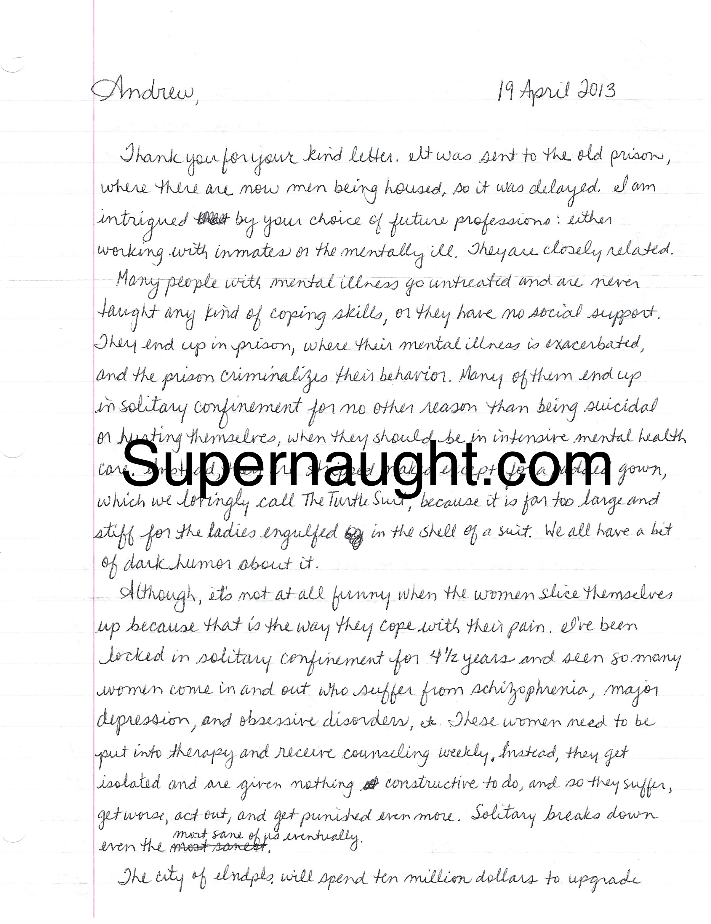 Sarah Jo Pender Two Page Letter and Envelope Both Signed
