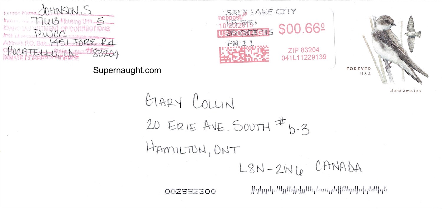Sarah Johnson Letter and Envelope Both Signed with Photo image 5