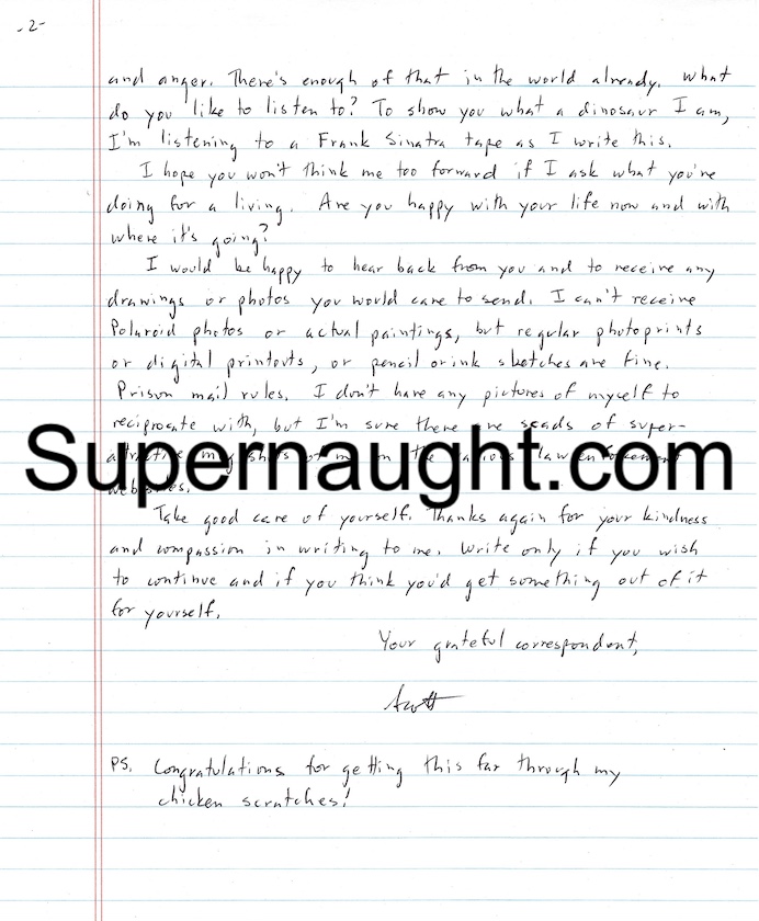 Scott Falater Letter and Envelope Set Both Signed