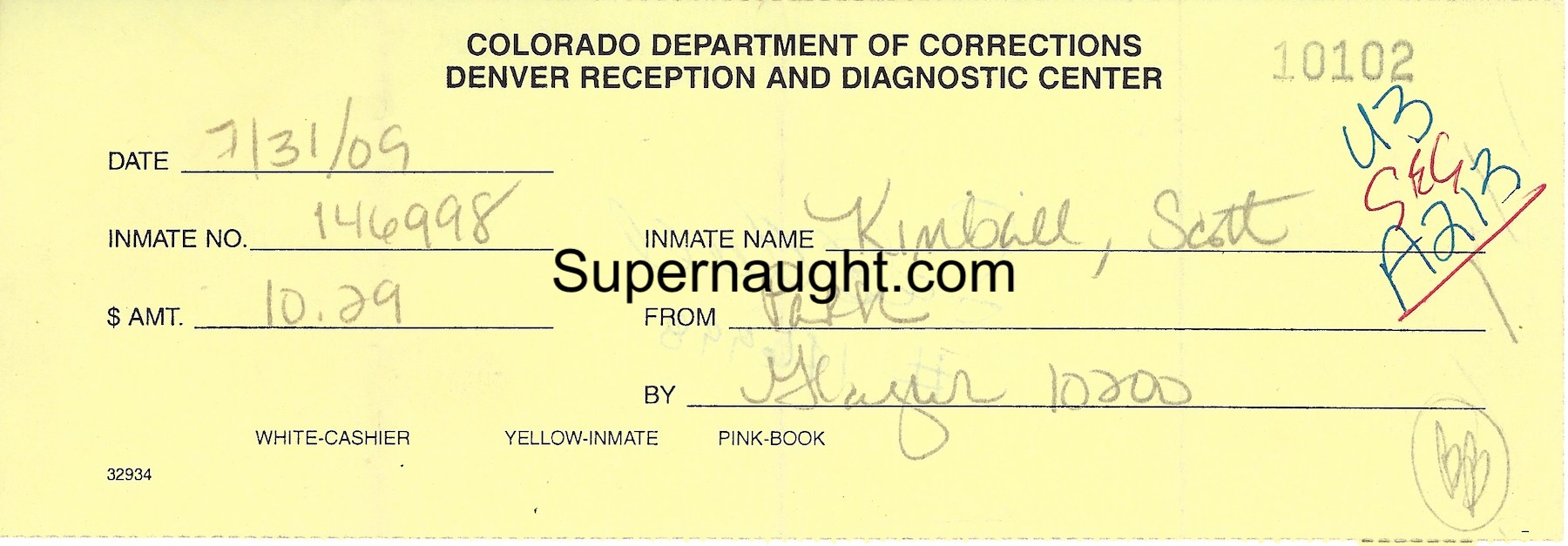 Scott Kimball Denver Reception Receipt image 2