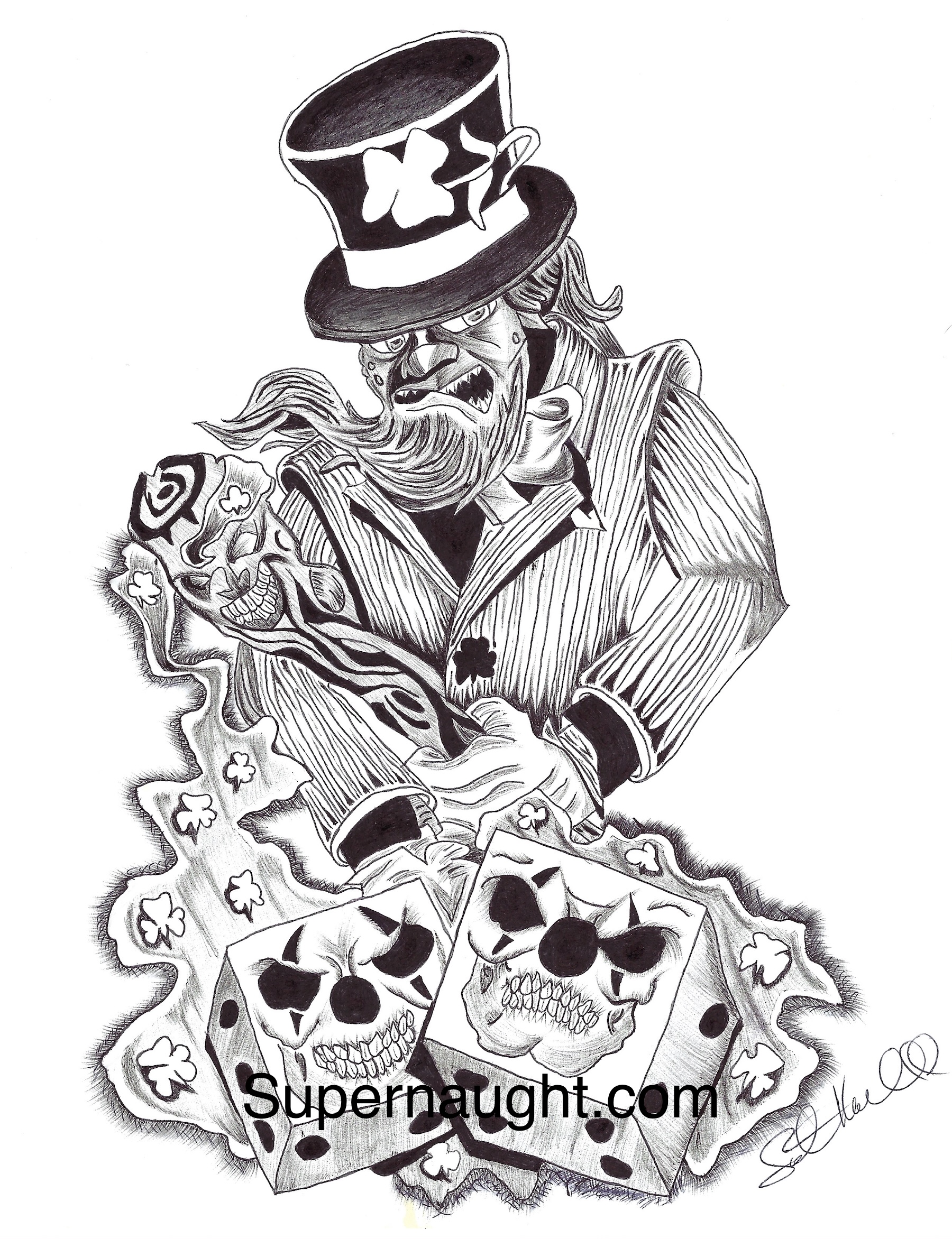Scott Kimball Leprechaun Artwork Signed