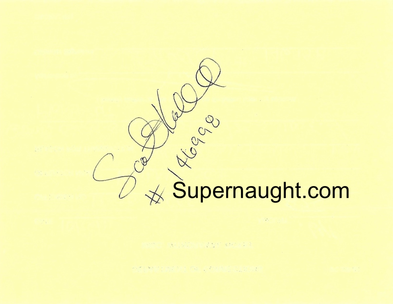 Scott Kimball Misc Withdrawal Ticket Signed image 2