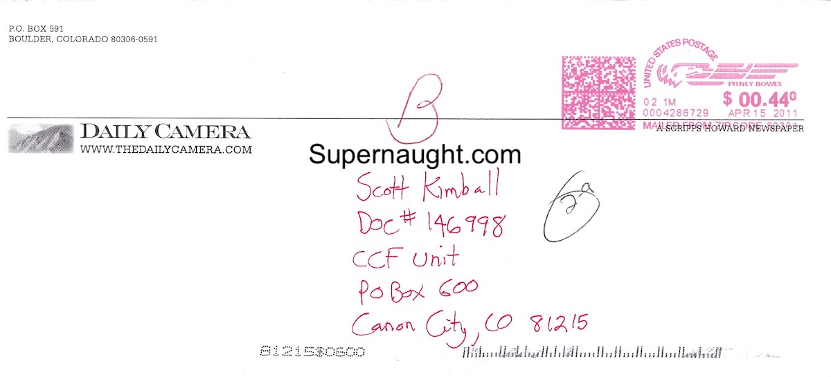 Scott Kimball Reporter Letter and Envelope Set image 2