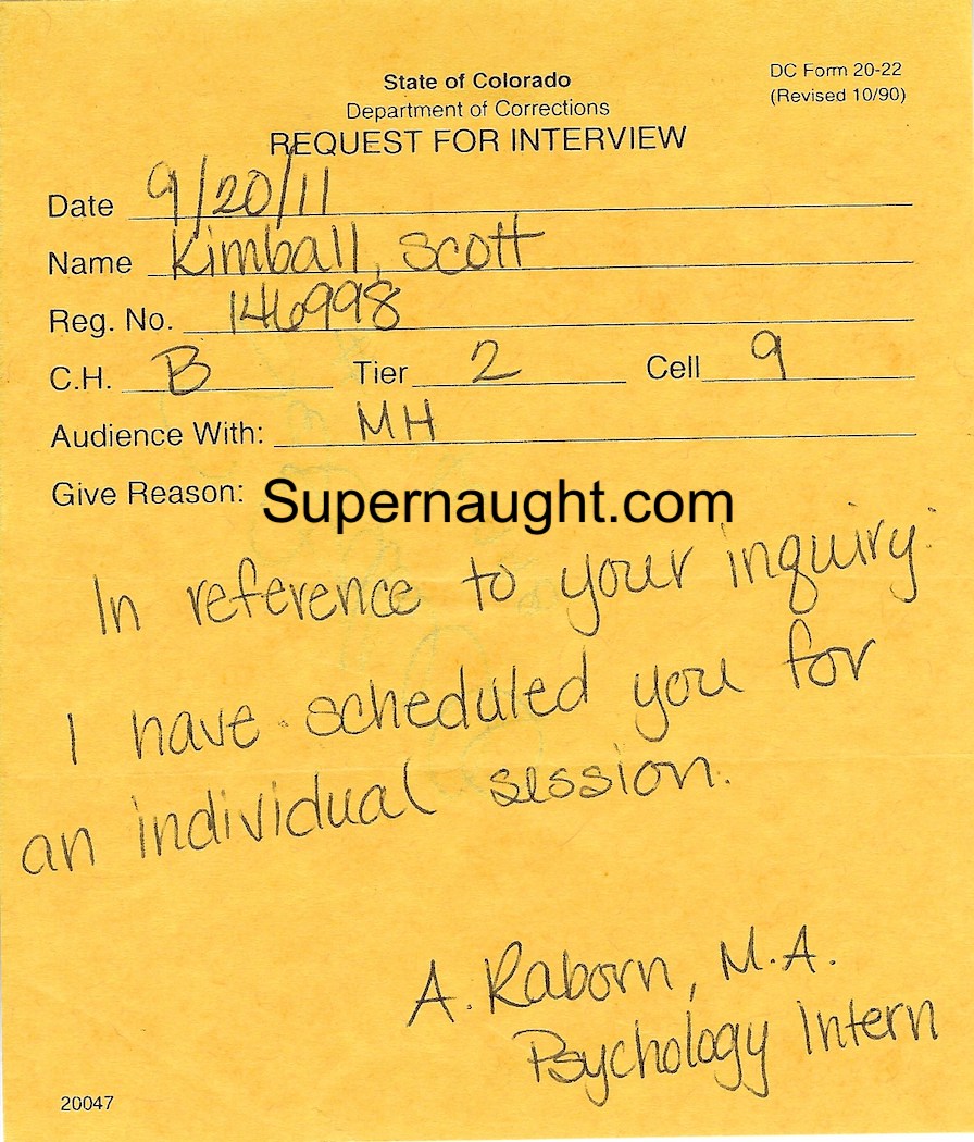 Scott Kimball Signed Interview Request