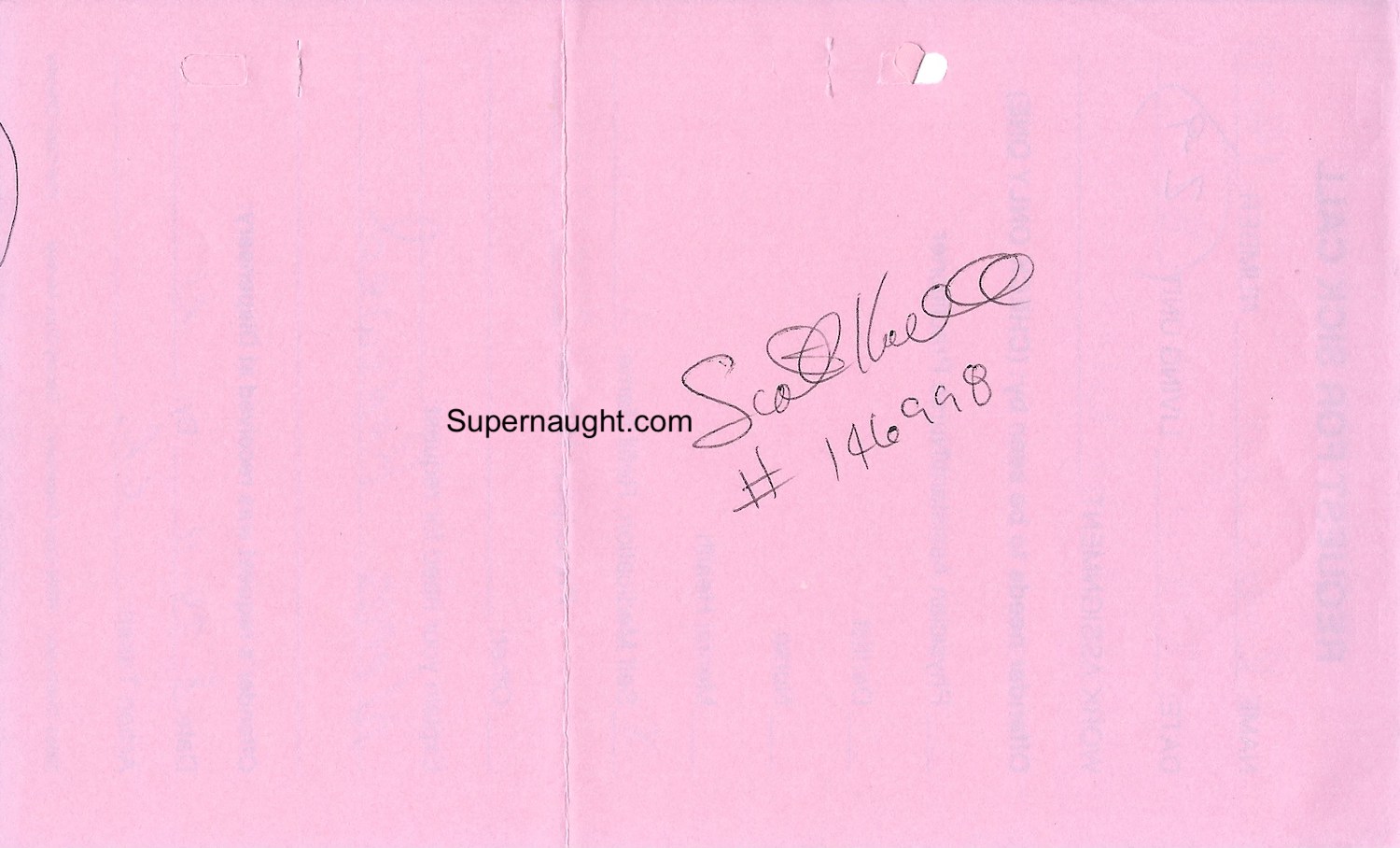 Scott Kimball Signed Sick Call Request image 2