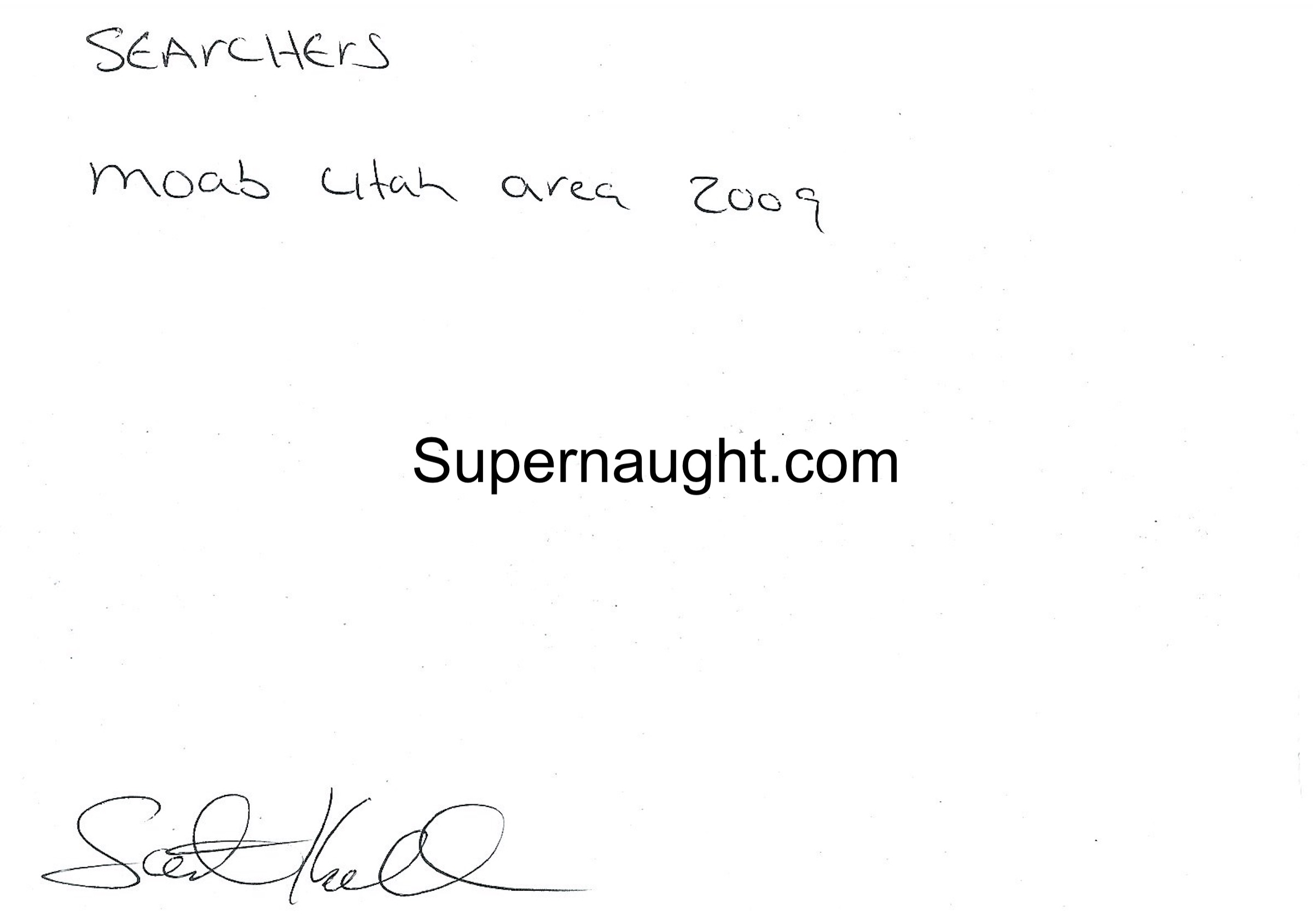 Scott Kimball Utah Searchers Photo Autographed image 2