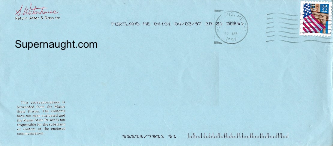 Scott Waterhouse Eight Page Letter and Envelope Both Signed image 3