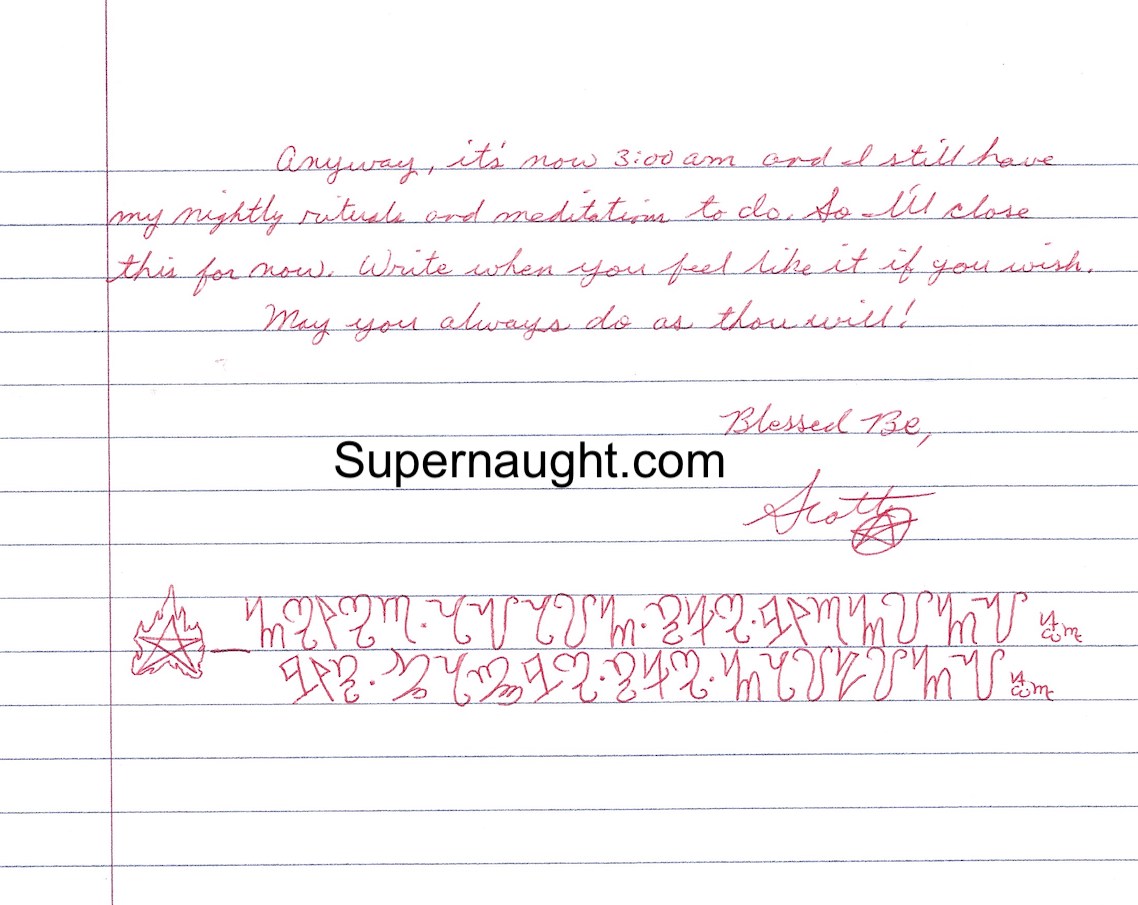 Scott Waterhouse Eight Page Letter and Envelope Both Signed