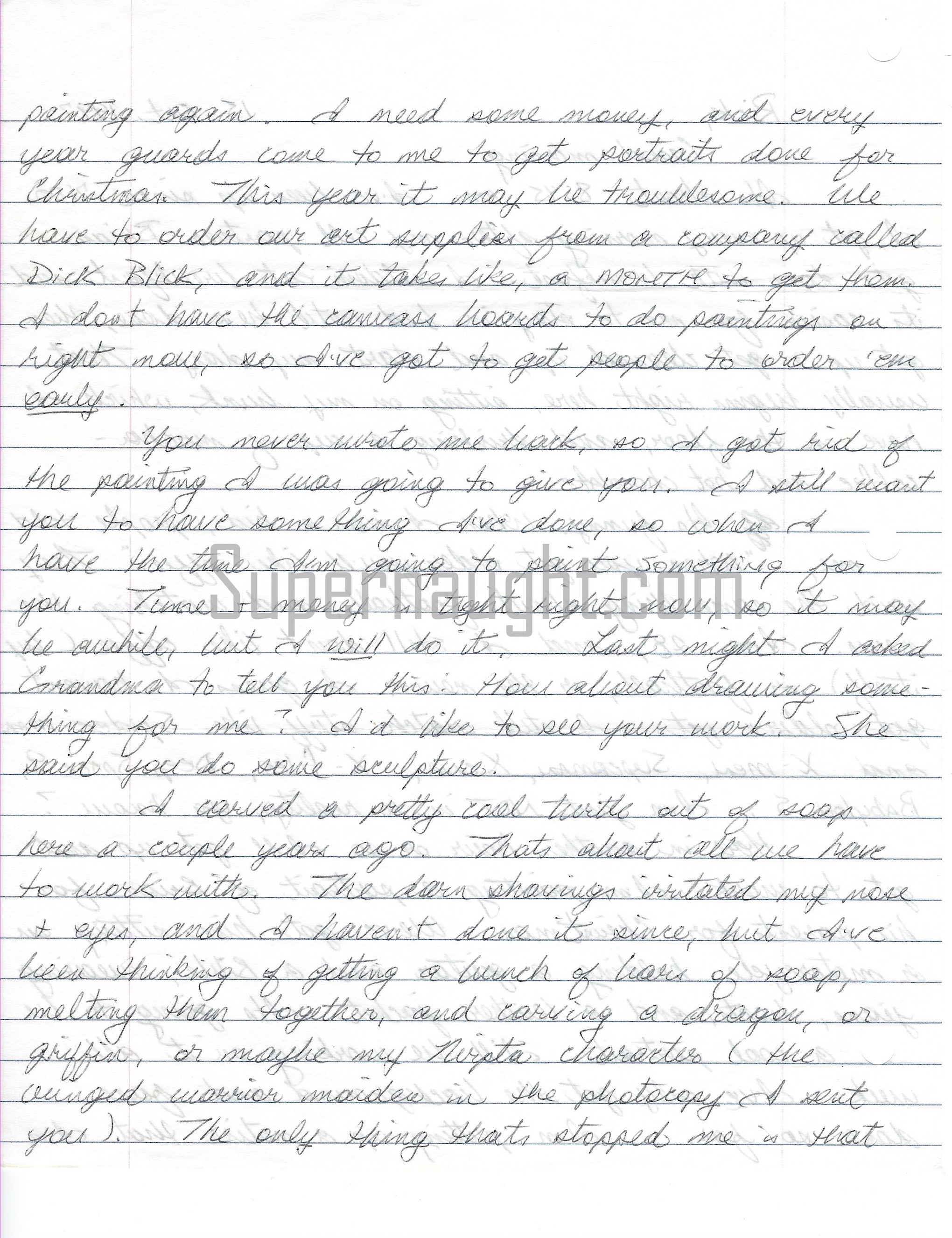 Sean Sellers 7 Page Letter to his Dad with Envelope Set Both Signed image 2