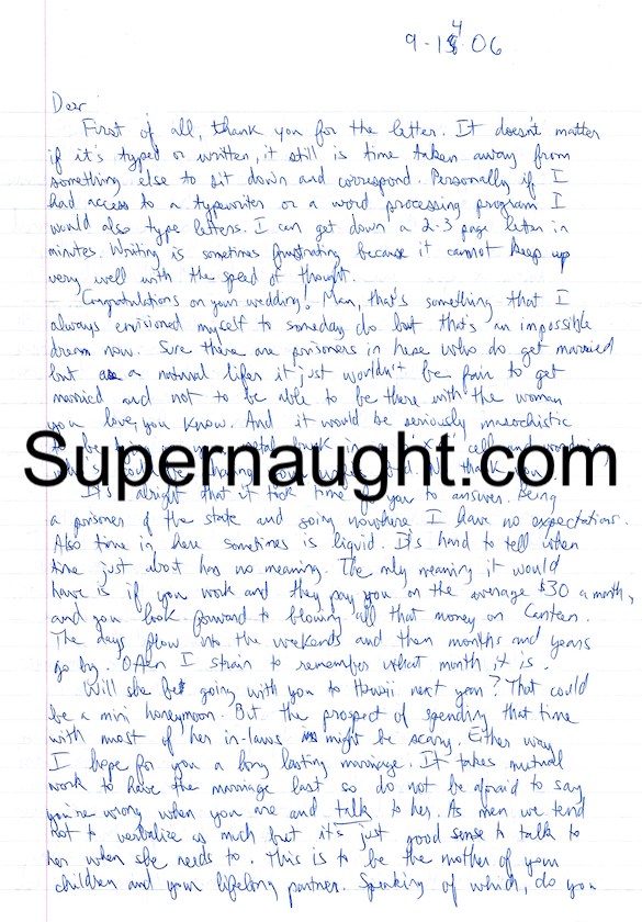 Sebastian Shaw Two Page Letter and Envelope Both Signed