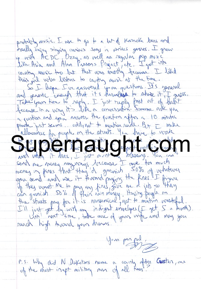 Sebastian Shaw Two Page Letter and Envelope Both Signed image 2