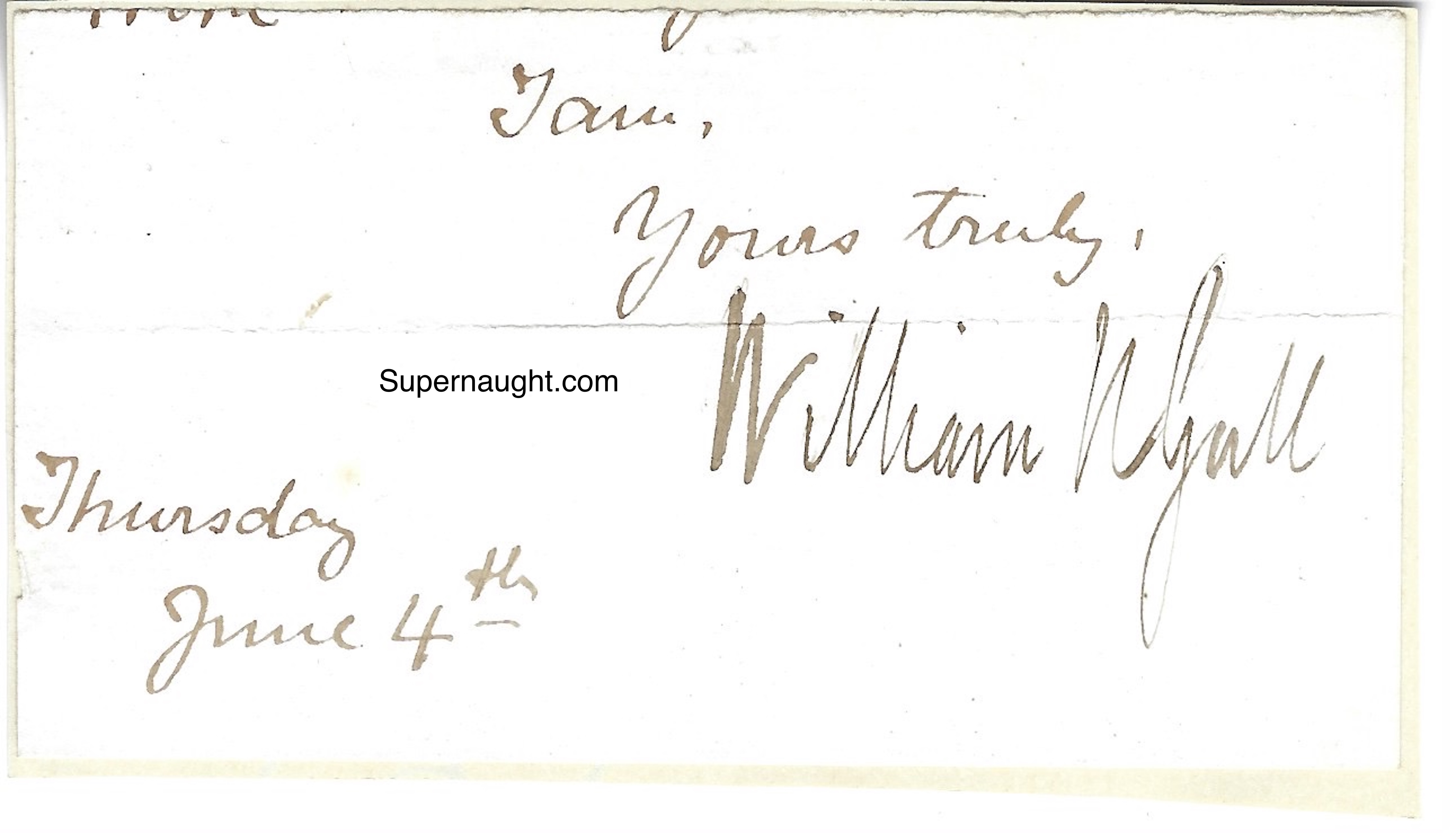 Sir William Gull Autograph Jack the Ripper Suspect