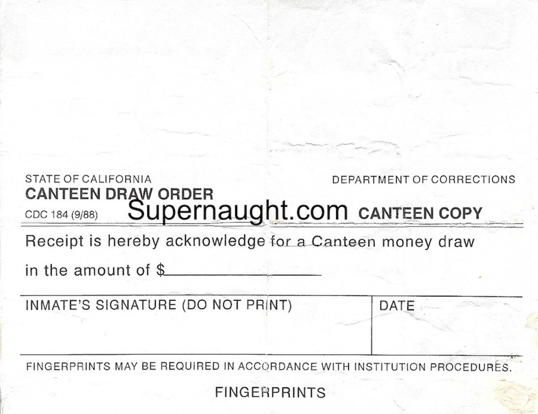 Sirhan Sirhan Signed Canteen Order image 2