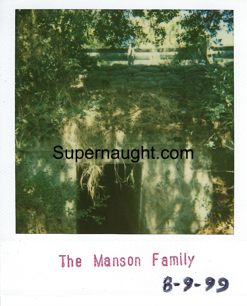 Spahn Ranch August 9 1999 Polaroid Charles Manson Family Hideout