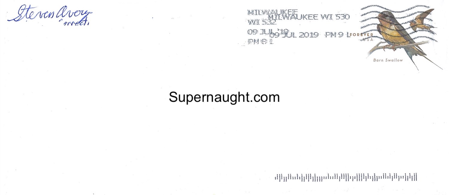 Steven Avery Letter And Envelope Set Both Signed image 2