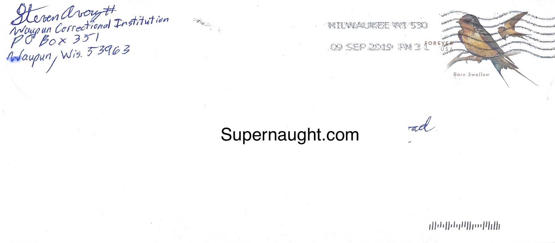 Steven Avery Letter with DNA and Envelope Both Signed image 4