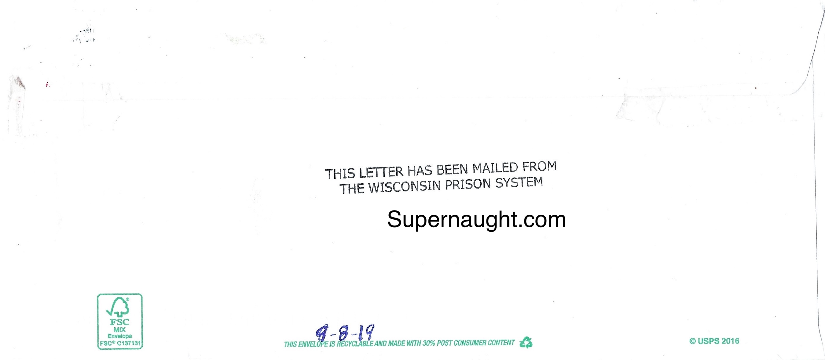 Steven Avery Letter with DNA and Envelope Both Signed image 5