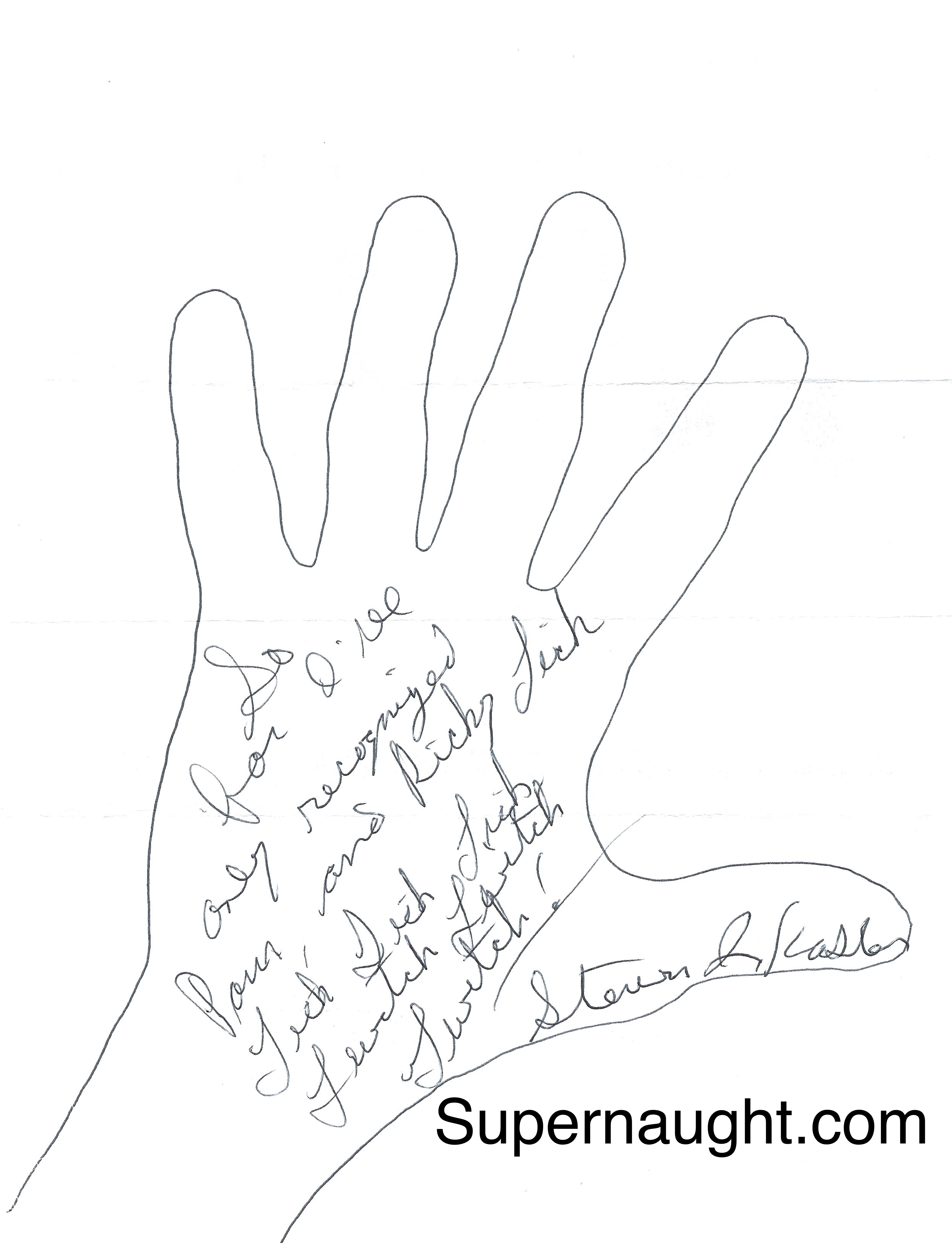 Steven Kasler Hand Tracing Signed Pamela Mitchell Missing Flyer