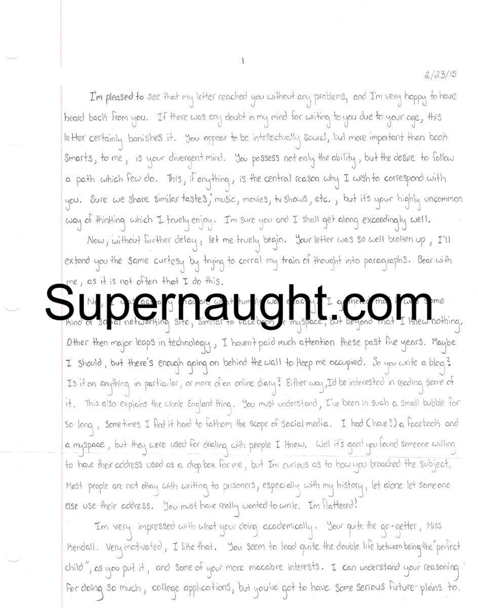 Steven Spader Five Page Letter and Envelope Both Signed