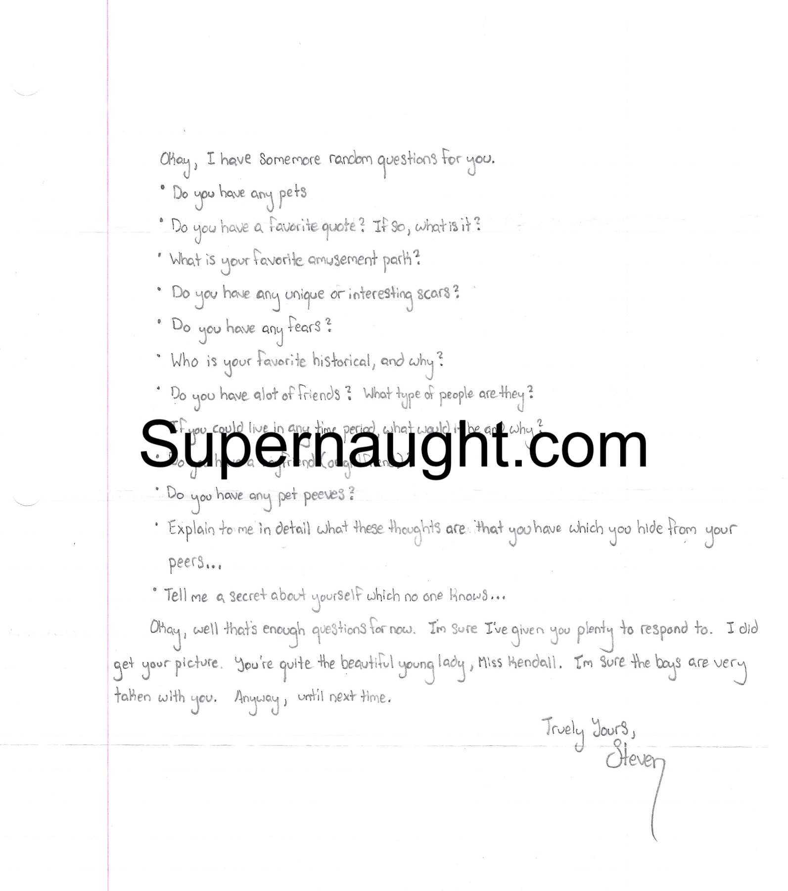 Steven Spader Five Page Letter and Envelope Both Signed image 2