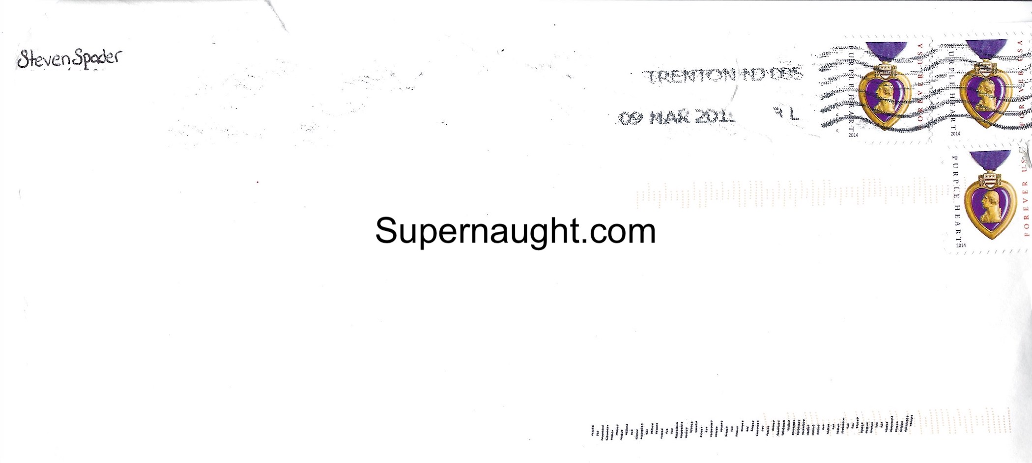 Steven Spader Five Page Letter and Envelope Both Signed image 3