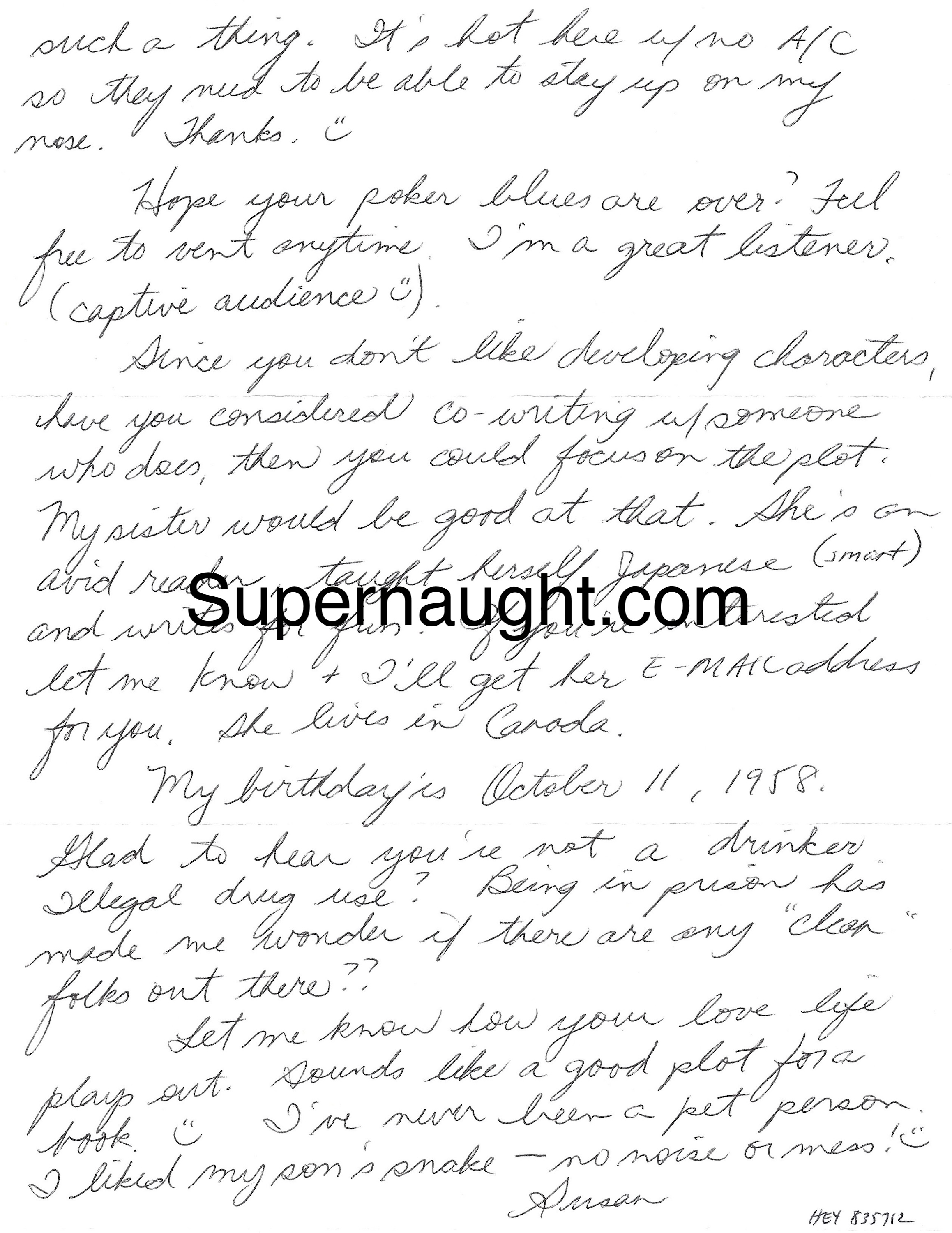 Susan Hey Letter and Envelope Set Both Signed image 2