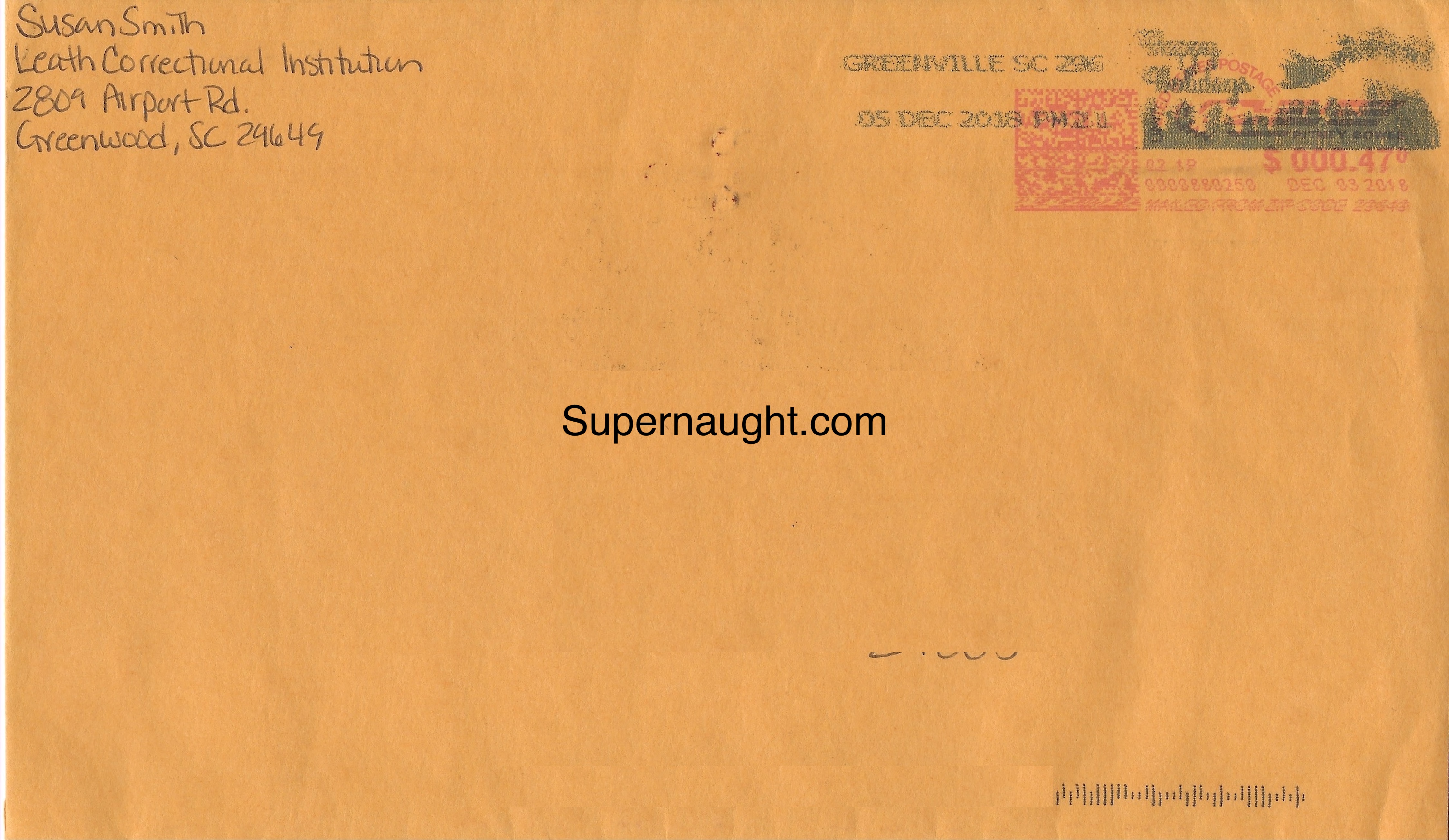 Susan Smith Christmas Card and Envelope Set Both Signed image 3