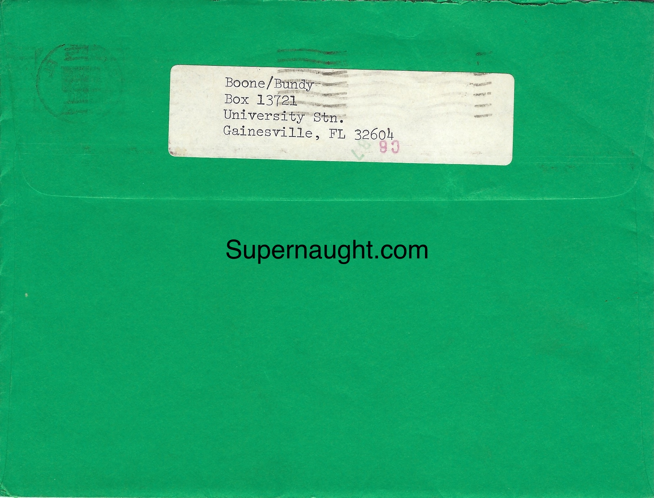 Ted Bundy 1980 Christmas Card Signed By Ted Carole and Family With Envelope image 5