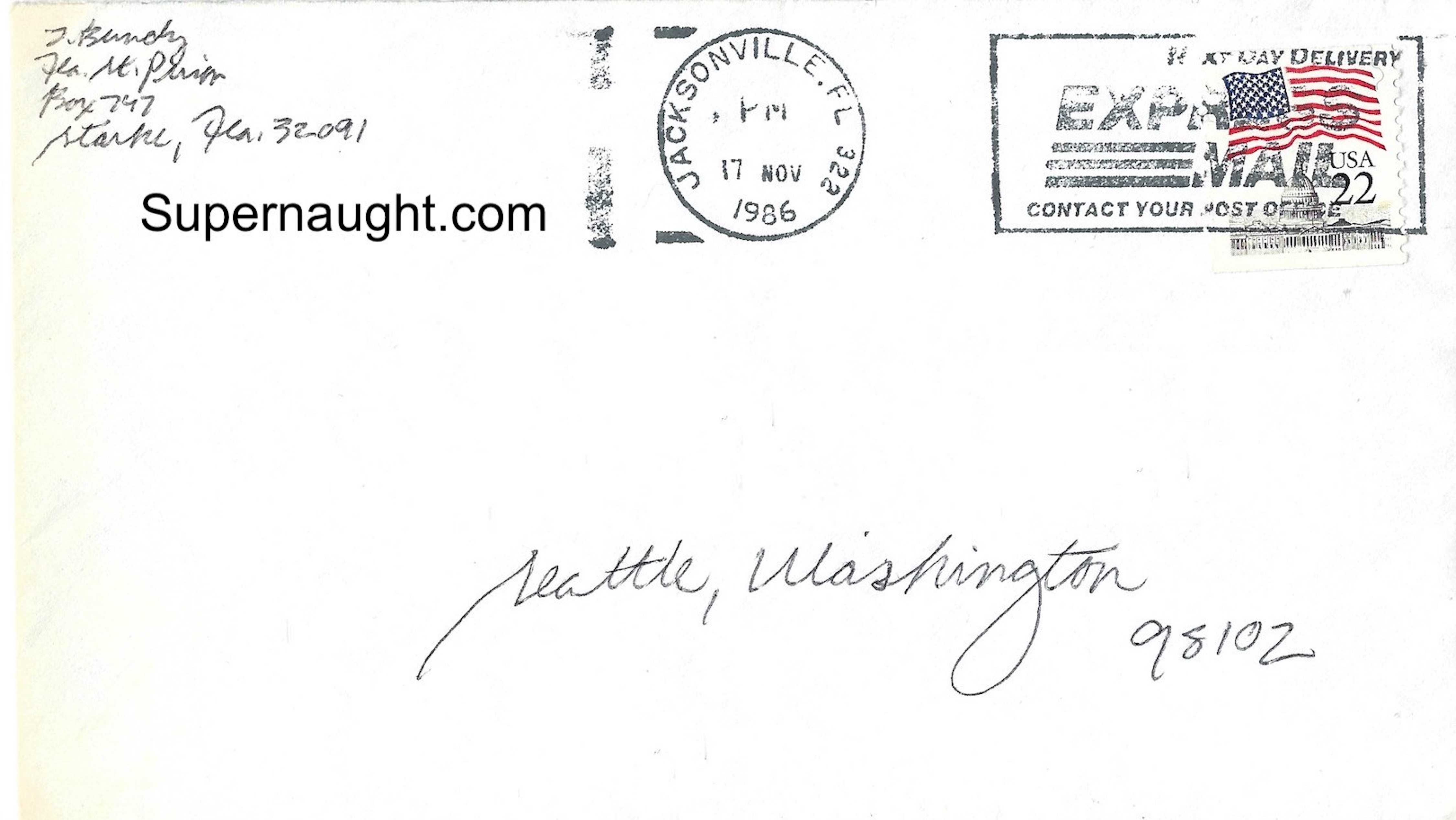 Ted Bundy 3 Page Letter and Envelope Set Both Signed image 4