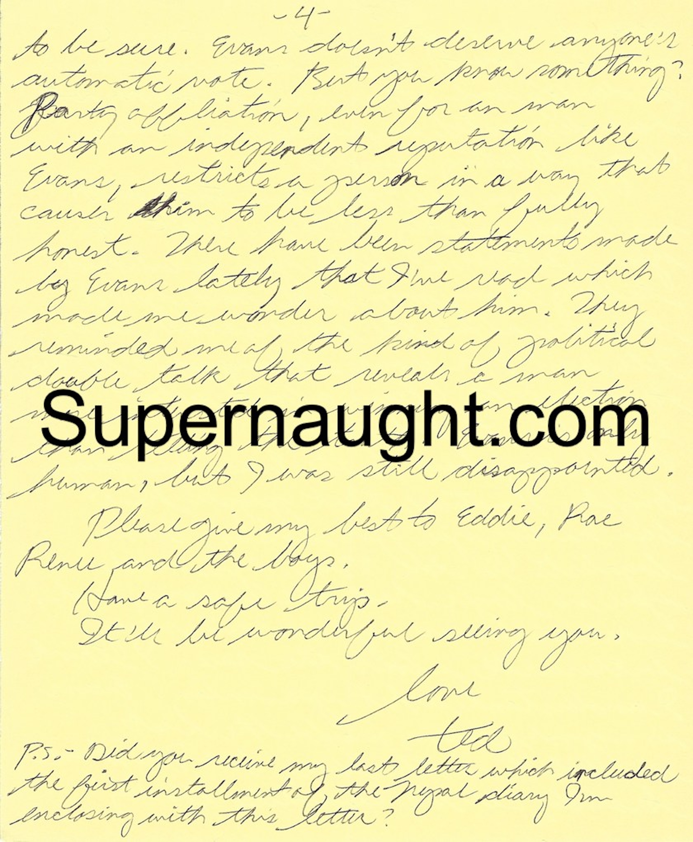 Ted Bundy Four Page Letter and Envelope Both Signed image 4