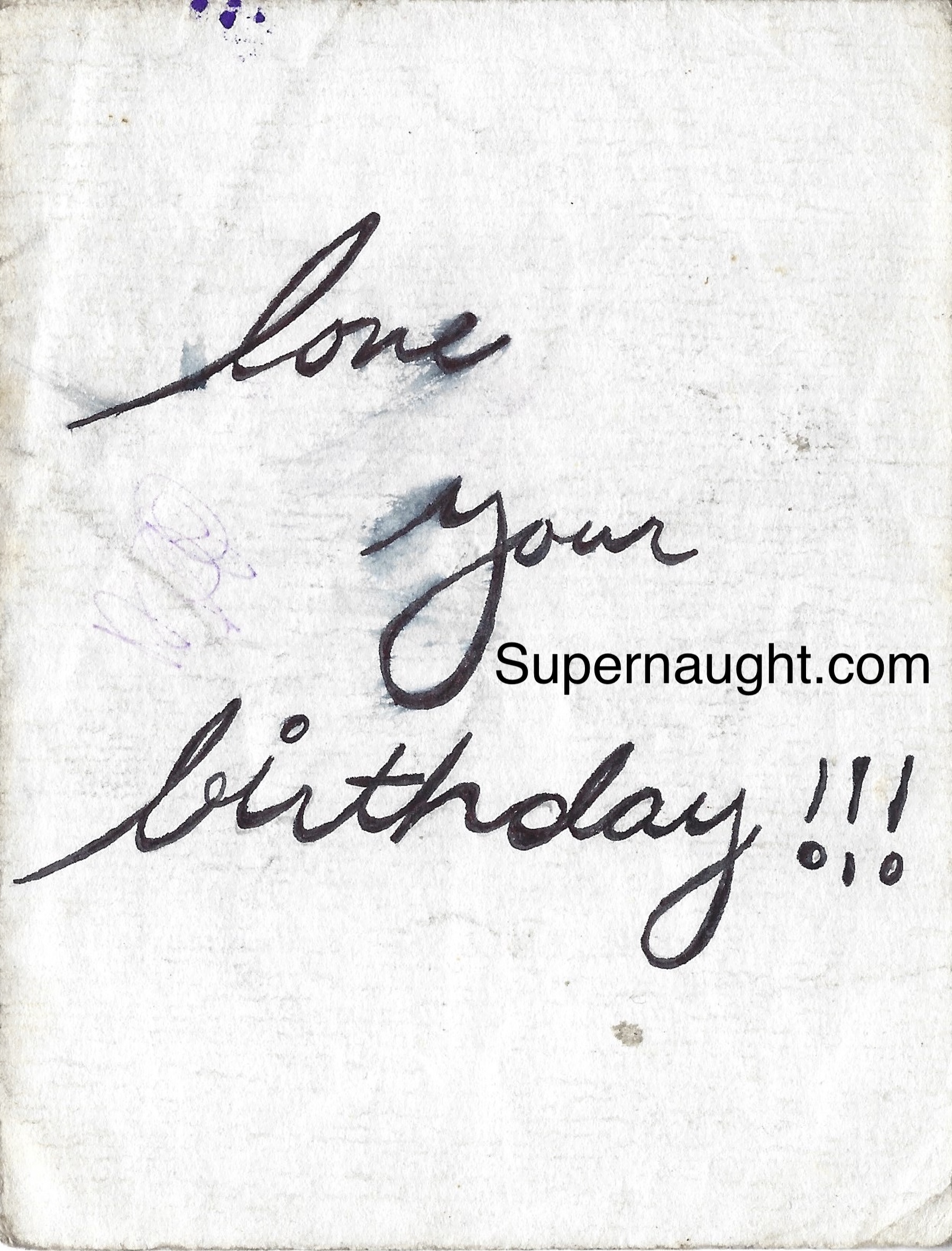 Ted Bundy Handwritten Birthday Wishes Signed