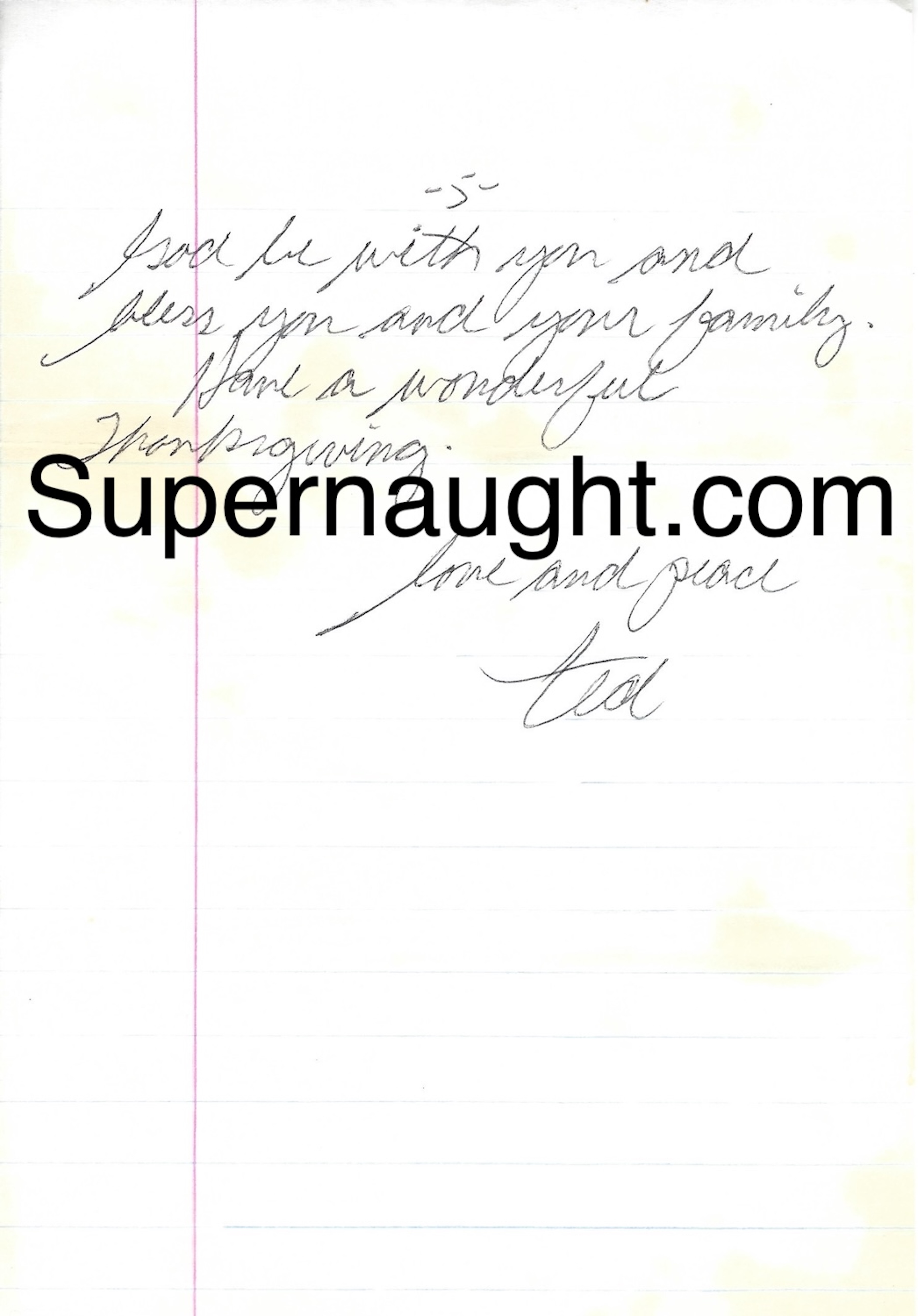 Ted Bundy Letter Envelope Set Both Signed November 1988 image 5