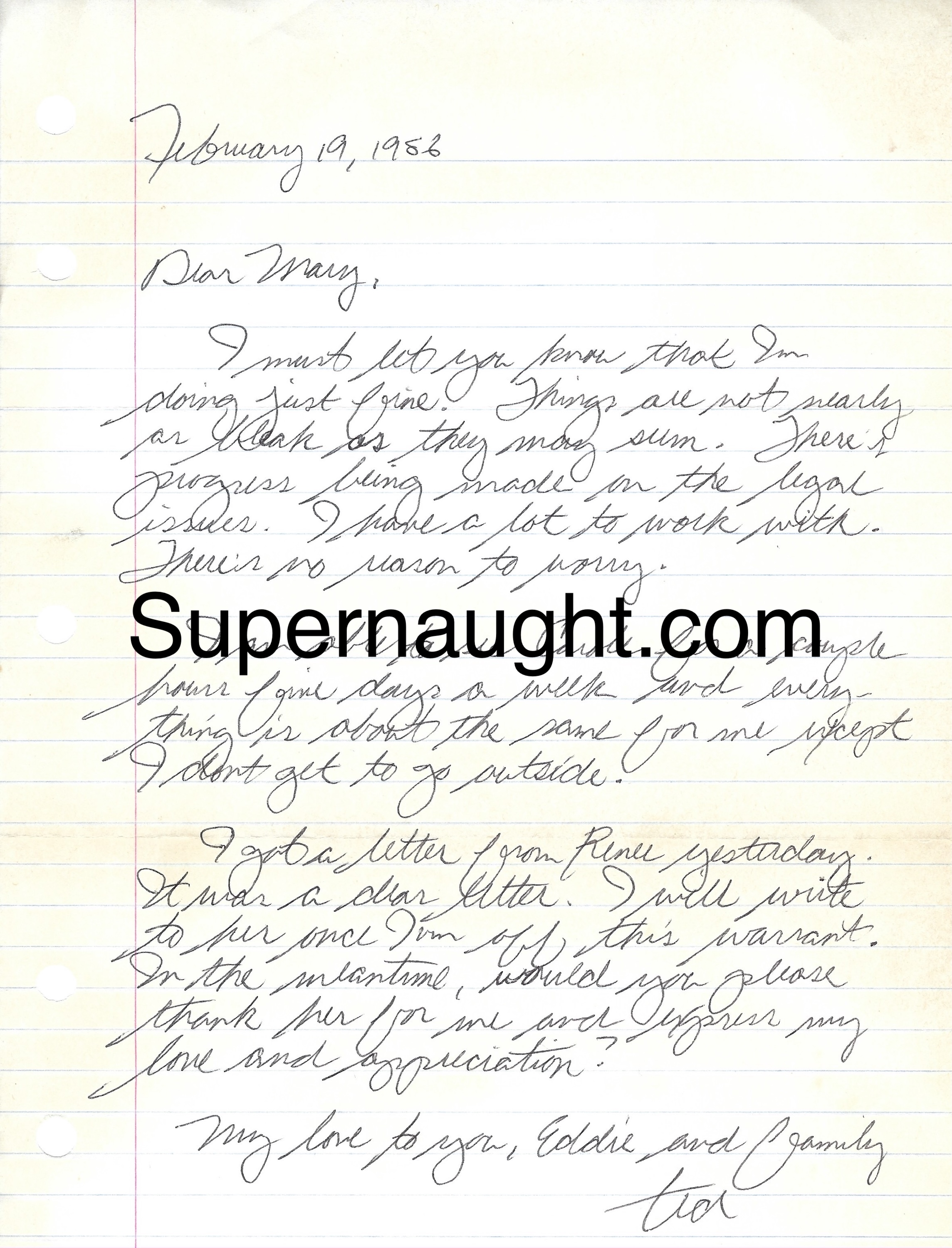 Ted Bundy One Page Letter and Envelope Set Both Signed