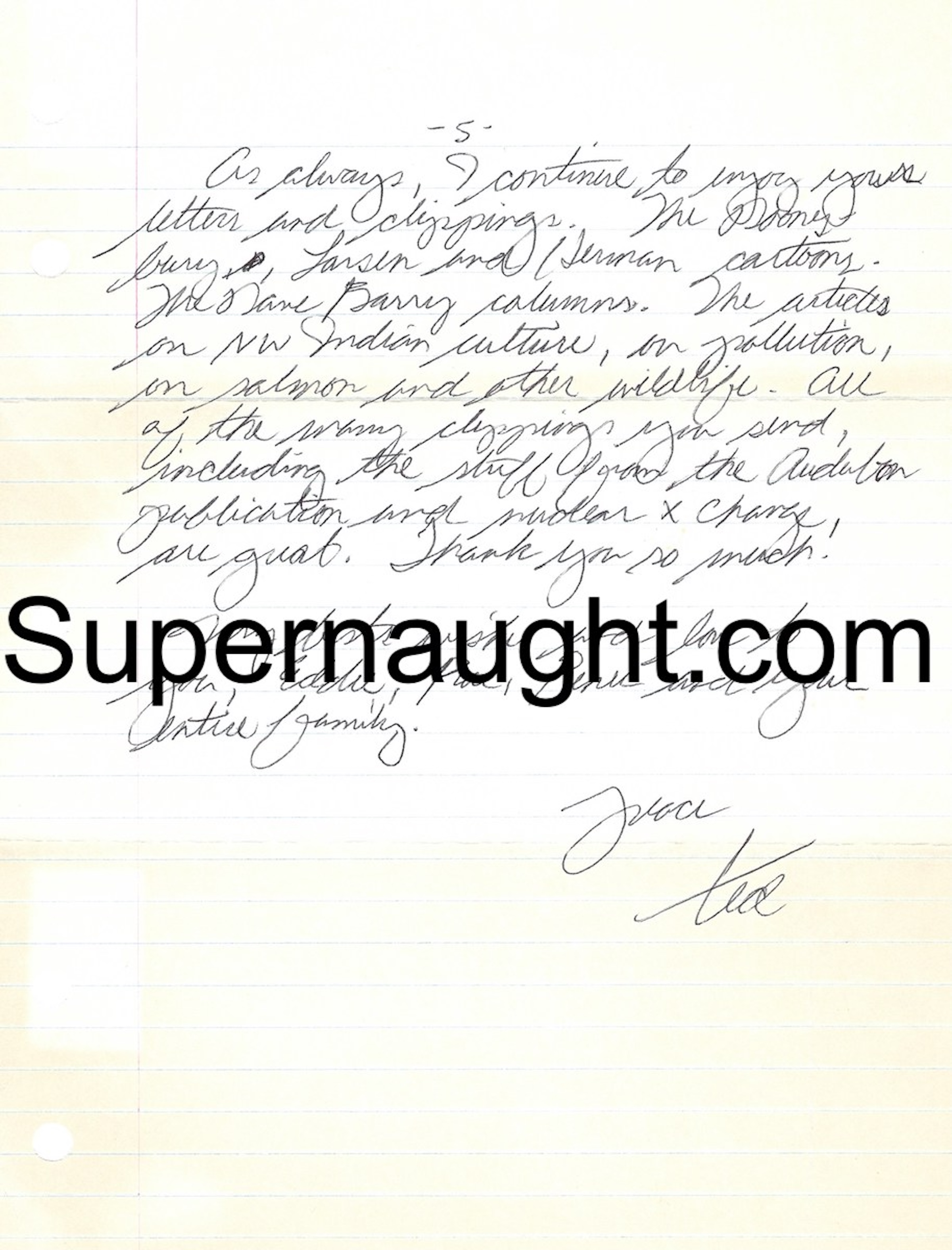 Ted Bundy Signed Five Page Letter and Envelope image 5